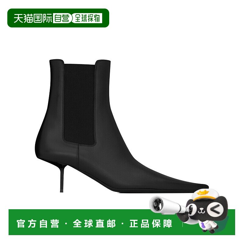 香港直邮Saint Laurent VICTOIRE光滑皮革切尔西靴 860593AAE5I