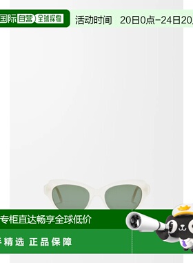 自营欧洲直邮LOEWE罗意威 Swan Slim女士白色醋酸太阳镜