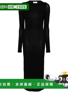 1h可退 香港直邮Saint Laurent 圣罗兰 女士 露背中长连衣裙 7753