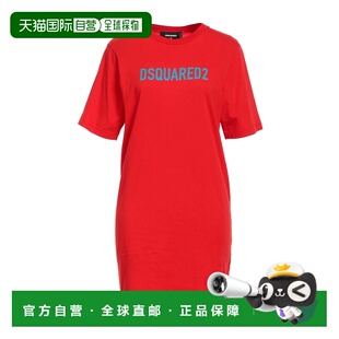 短款 女士 连衣裙 red红色 香港直邮Dsquared2 舒适时尚 二次方