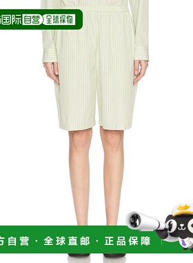 1h可退 香港直邮The Row 女士 Zinnia 短裤 9078W3841 green绿色