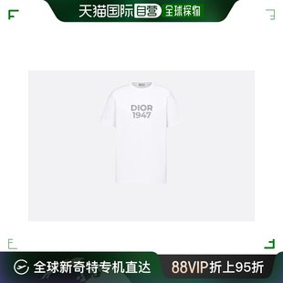 T恤 欧洲直邮DIOR 白色棉质汗布 型 迪奥 宽松版