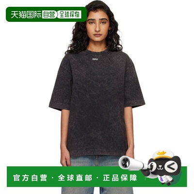 香港直邮off-white 女士 黑色 Arrow Confetti Skate T恤