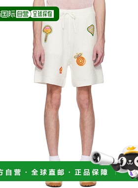1h可退 香港直邮Casablanca 男士 白色 Motif Crochet 短裤 MS25K