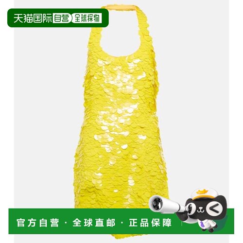 1h可退香港直邮The Attico 女士 Allium 珠片迷你连衣裙 001288包