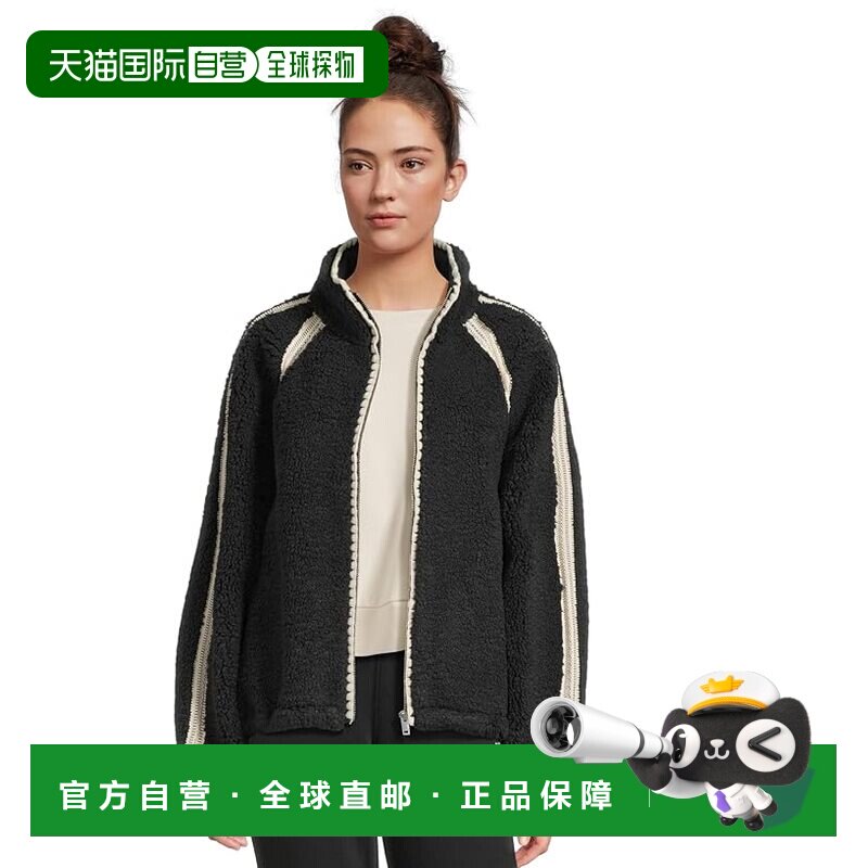 1h可退 香港直邮Ugg 女士 Nikia UGGfluff 钩花夹克 black黑色 舒