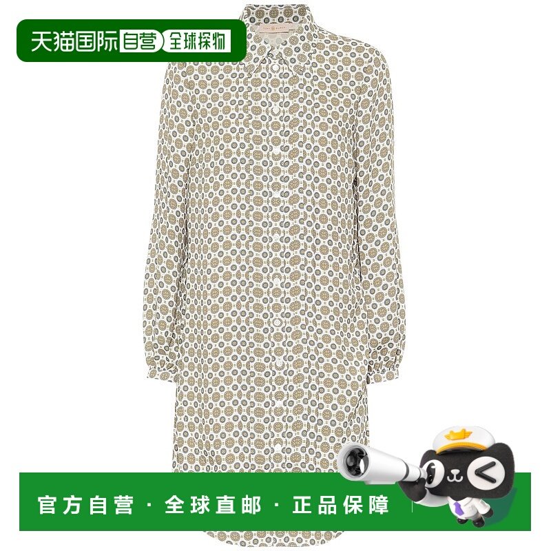 1h可退 香港直邮Tory Burch 托里 伯奇 女士 印花衬衫式连衣裙 00,女装/女士精品,连衣裙,淘宝优惠券,粉丝福利购,淘宝优惠卷