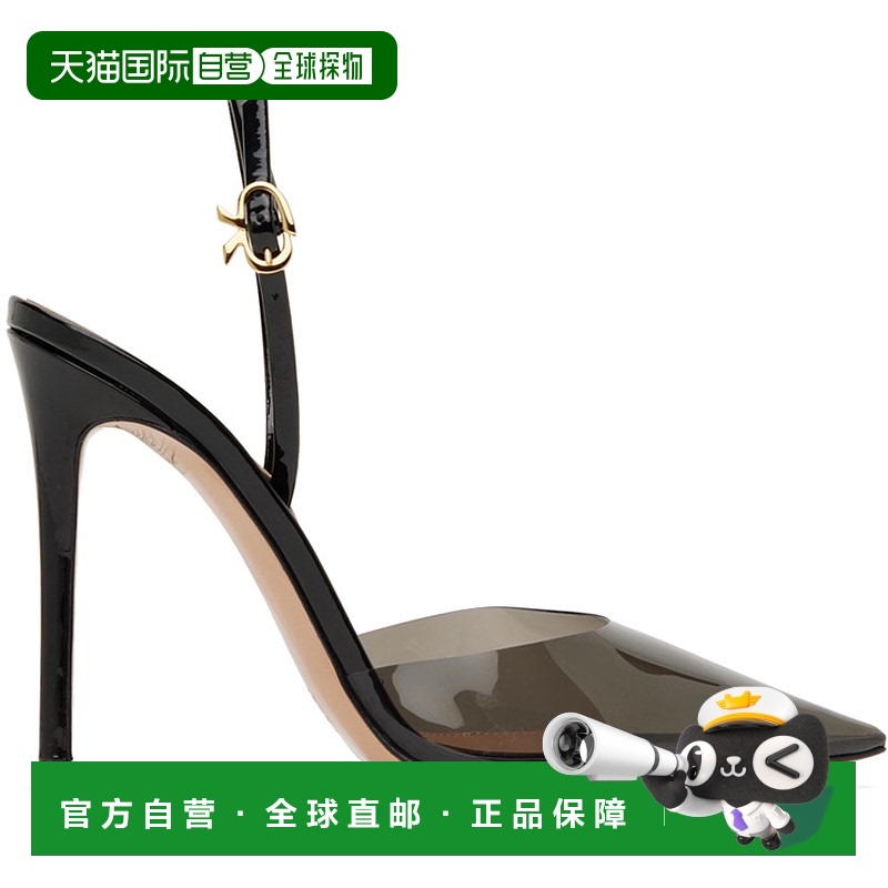 香港直邮Gianvito Rossi 吉安维托 罗西 女士 黑色 Ribbon D'Orsa