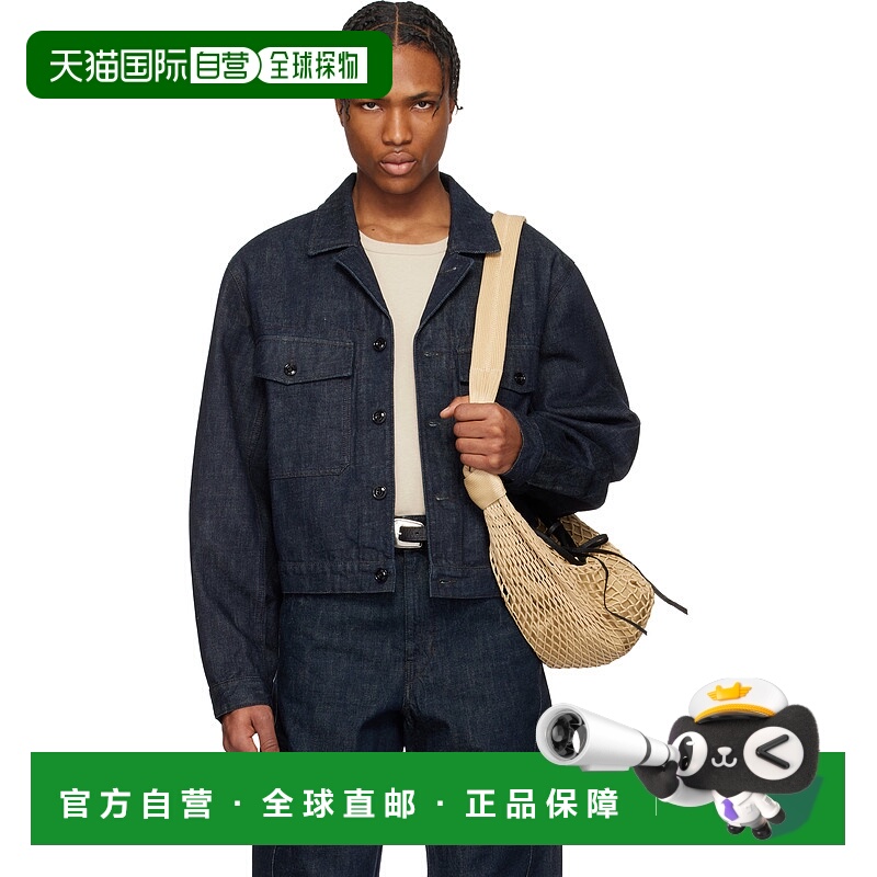 1h可退 香港直邮Lemaire 男士 蓝色卡车司机牛仔夹克 OW1142LD068