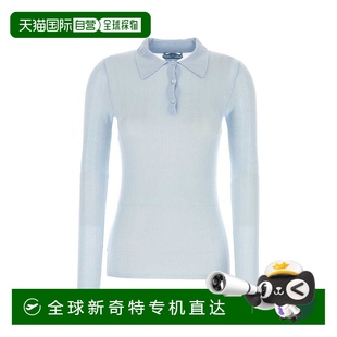 女士 P24H2 香港直邮Prada 衫 1小时内可退 Polo 长袖 普拉达 罗纹