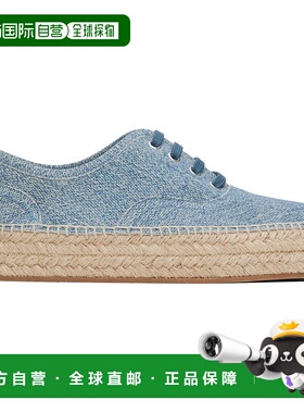 香港直邮J.W. Anderson 男士 蓝色 Suede Lace-Front Platform 草