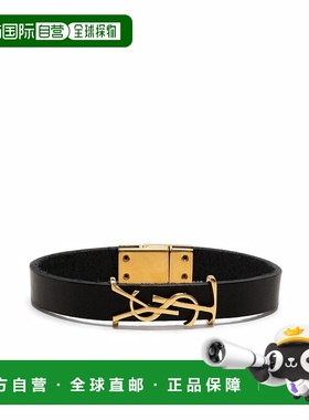 1h可退 香港直邮Saint Laurent 圣罗兰 男士 徽标铭牌手镯 708815