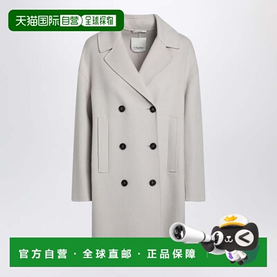 香港直邮'S Max Mara 女士 Sand-coloured drap 中长羊毛大衣 SMM