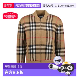 男款 欧洲直邮burberry 开衫 毛衣内搭针织衫 拉链羊毛外套 博柏利