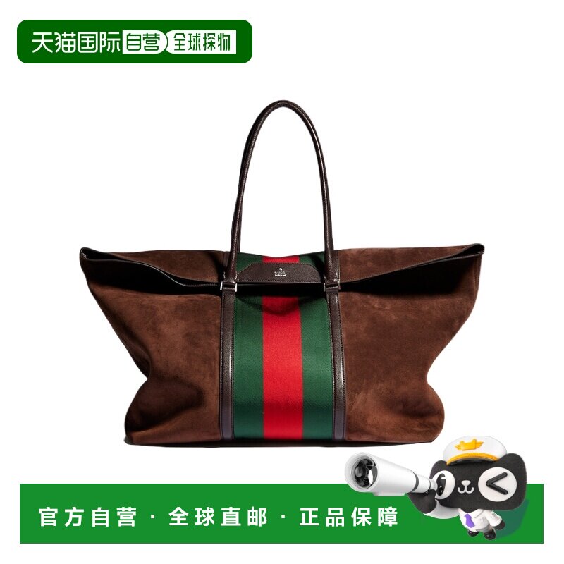 Gucci 中号饰 Web 织带旅行袋 874979CAACV单肩包手提包图片