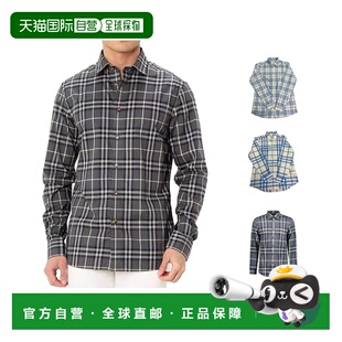 欧洲直邮BURBERRY博柏利 休闲时尚单排扣长袖衬衫休闲风