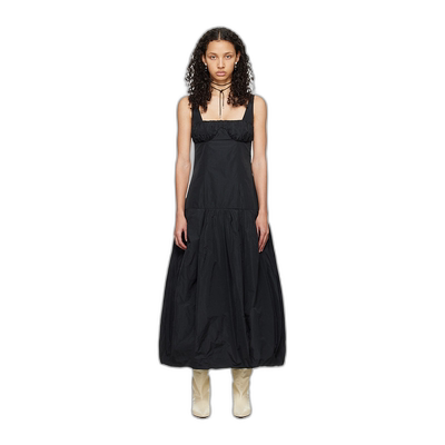 香港直邮Jil Sander 褶饰中长连衣裙 J01CT0160-J70005