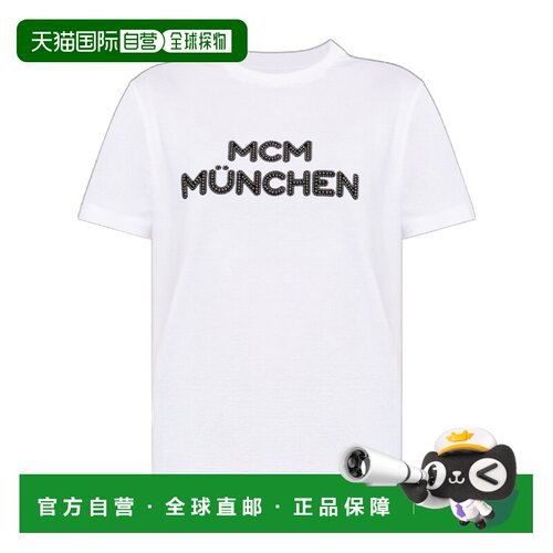 1h可退 香港直邮MCM 女士T恤 MFTGSMM01WT SS2026 白色 短袖T恤