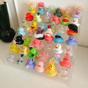 适用linlee邻里林里鸭鸭收纳架鸭子收纳盒展示架放鸭子的盲盒多层