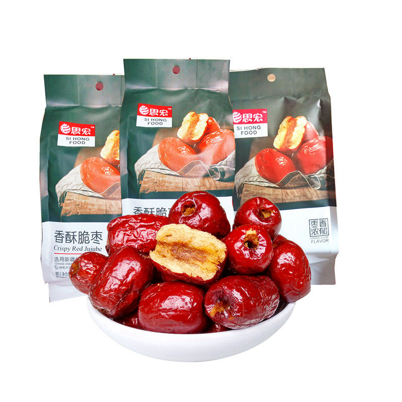思宏香酥脆枣168g嘎嘣脆干红枣类制品