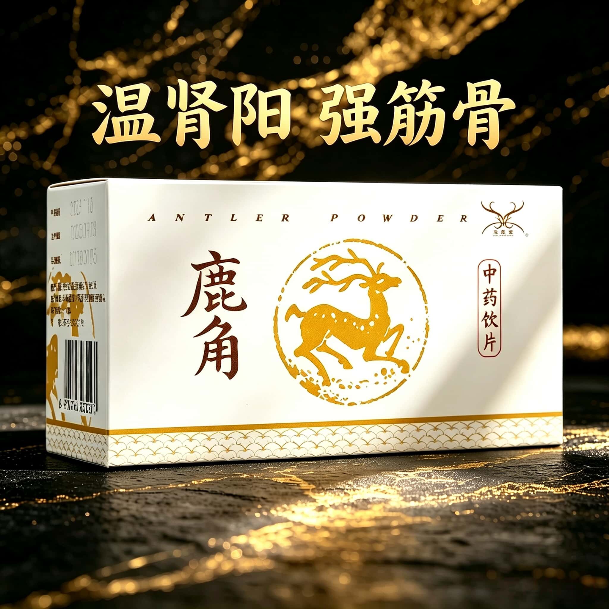 鹿角中药饮片1g/瓶 温肾阳 强筋骨 行血消肿 鹿角粉中药材 ZH