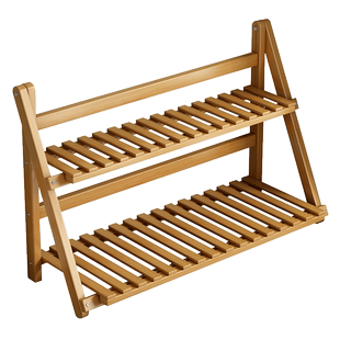 窗台花架置物架桌面多肉专用架室内飘窗可折叠实木客厅阳台花盆架