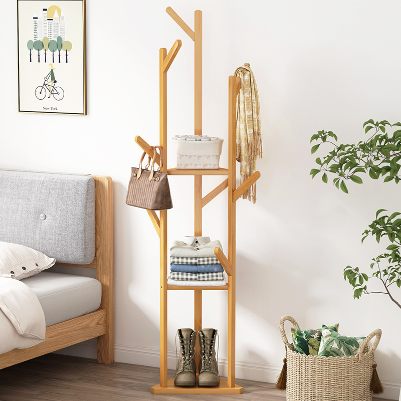 衣帽架落地卧室多功能简易挂衣架