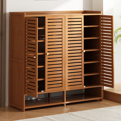 鞋柜新款2025爆款家用门口多层收纳柜一体靠墙室内简易防尘鞋架子