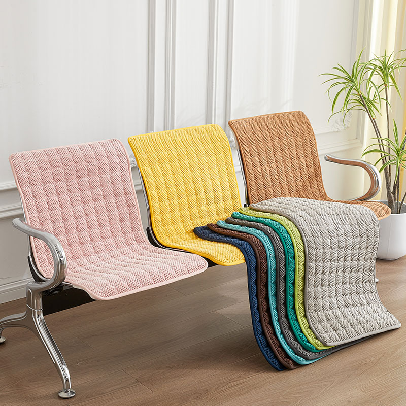 冬季公共椅子坐垫连排椅套三连座医院椅子坐垫不锈钢三人位排椅垫