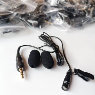 领夹麦克风话筒适用于索尼D11 D21无线小蜜蜂直播录音胸麦咪头线