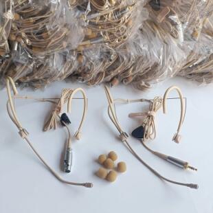适用咪寶舒耳尔AMS无线腰包肉肤色头戴麦克风耳麦话筒线耳挂架子