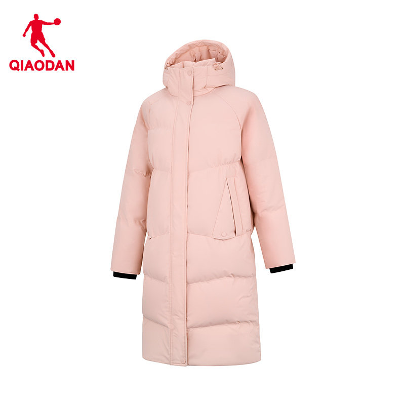 乔丹三防中长款羽绒服女士修身2026春季新款商场同款QDFGM2261032