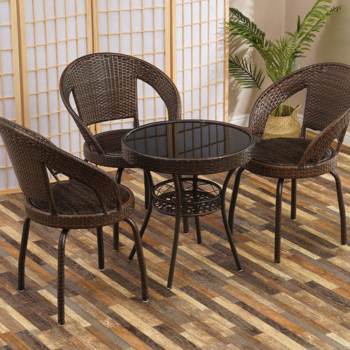 旋转家用户外客厅单人靠背椅简约