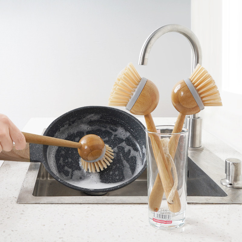 刷锅神器洗锅家用刷子不粘锅长柄清洁厨房用品不沾油专用竹质剑麻,家庭/个人清洁工具,厨房用刷,淘宝优惠券,粉丝福利购,淘宝优惠卷