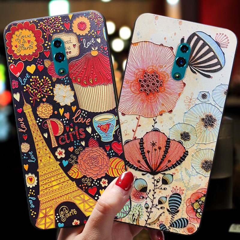 opporeno3pro手机壳Reno软壳浮雕10硅胶opopreno2z全包防摔renoz超薄opreno5g男女十倍变焦版oppo潮opporenoz