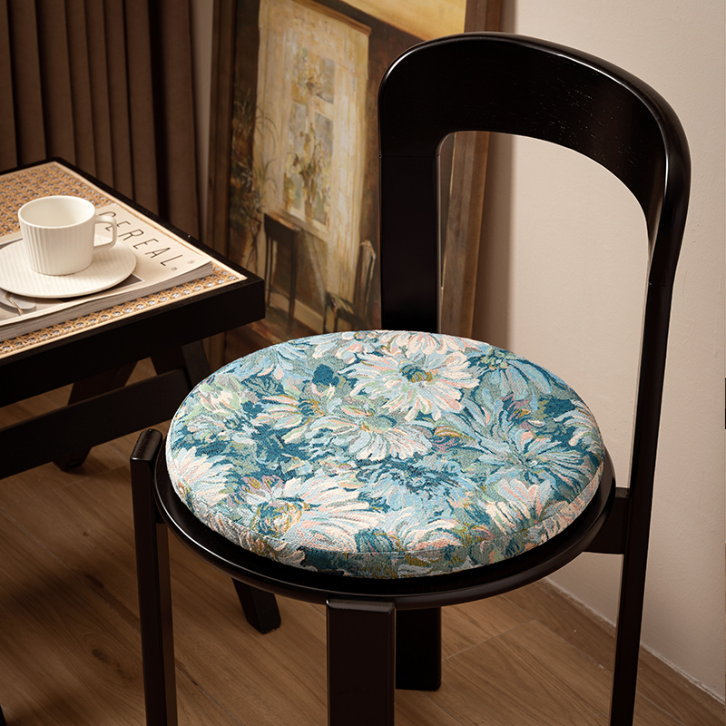 圆形坐垫记忆棉地上防滑垫子蒲团榻榻米卡座软垫子餐椅凳子座垫