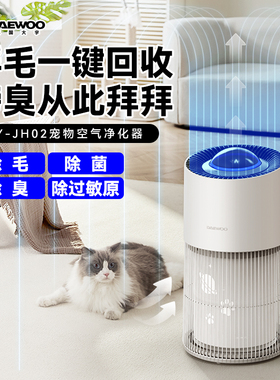 大宇宠物猫用空气净化器吸猫毛浮毛除臭除味除敏浮毛净化机JH02