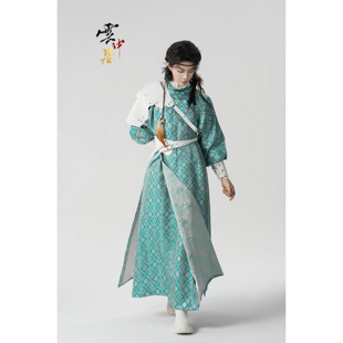 2025暮雨新款春秋季正品原创汉服中式复原款唐圆领袍武侠风男女款