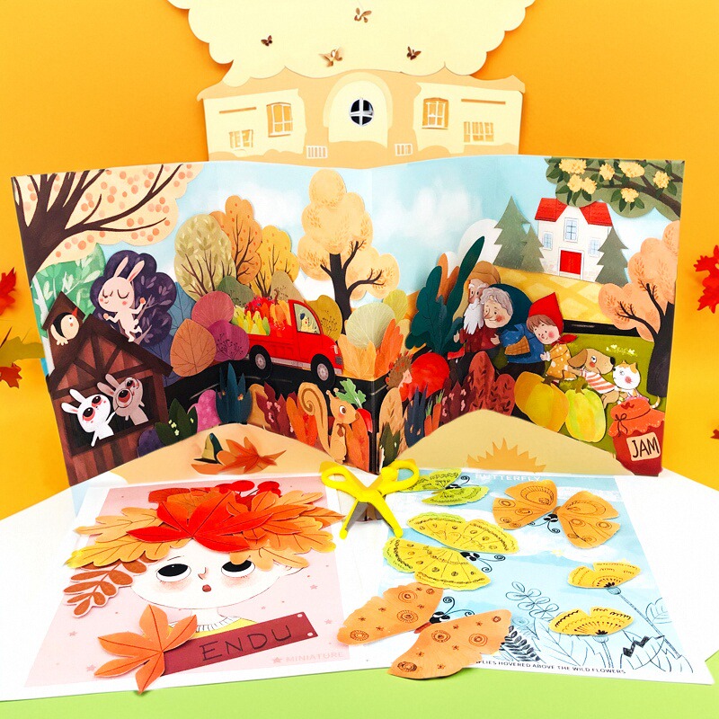 剪贴画手工diy小学生剪纸作业