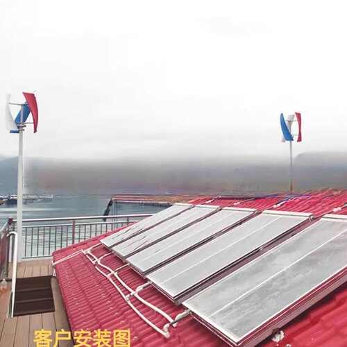 X型垂直轴风力发电机家用工程风光互补100-800W12v/24v 直营