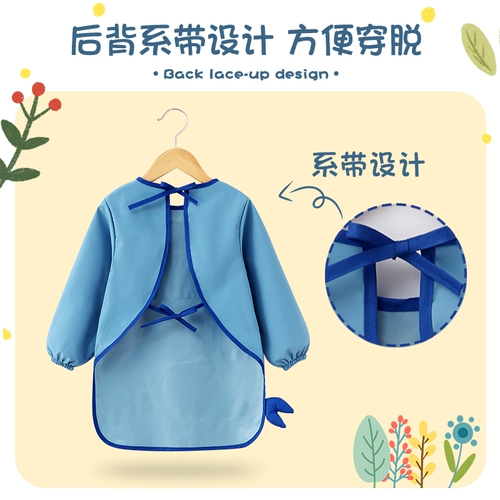 Трехмерный детский лонгслив для детского сада, художественный водонепроницаемый фартук, 3D, делается под заказ, анти-грязь