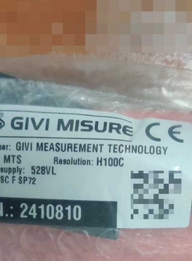 H100C压铸机磁栅尺GIVI磁栅尺意大利磁栅尺MTSH100CFSP72