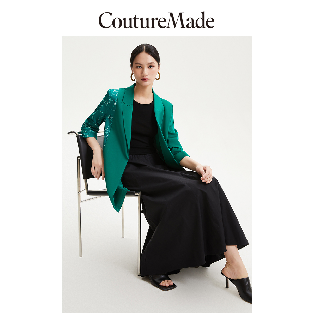 VeroModa七分袖通勤西装外套