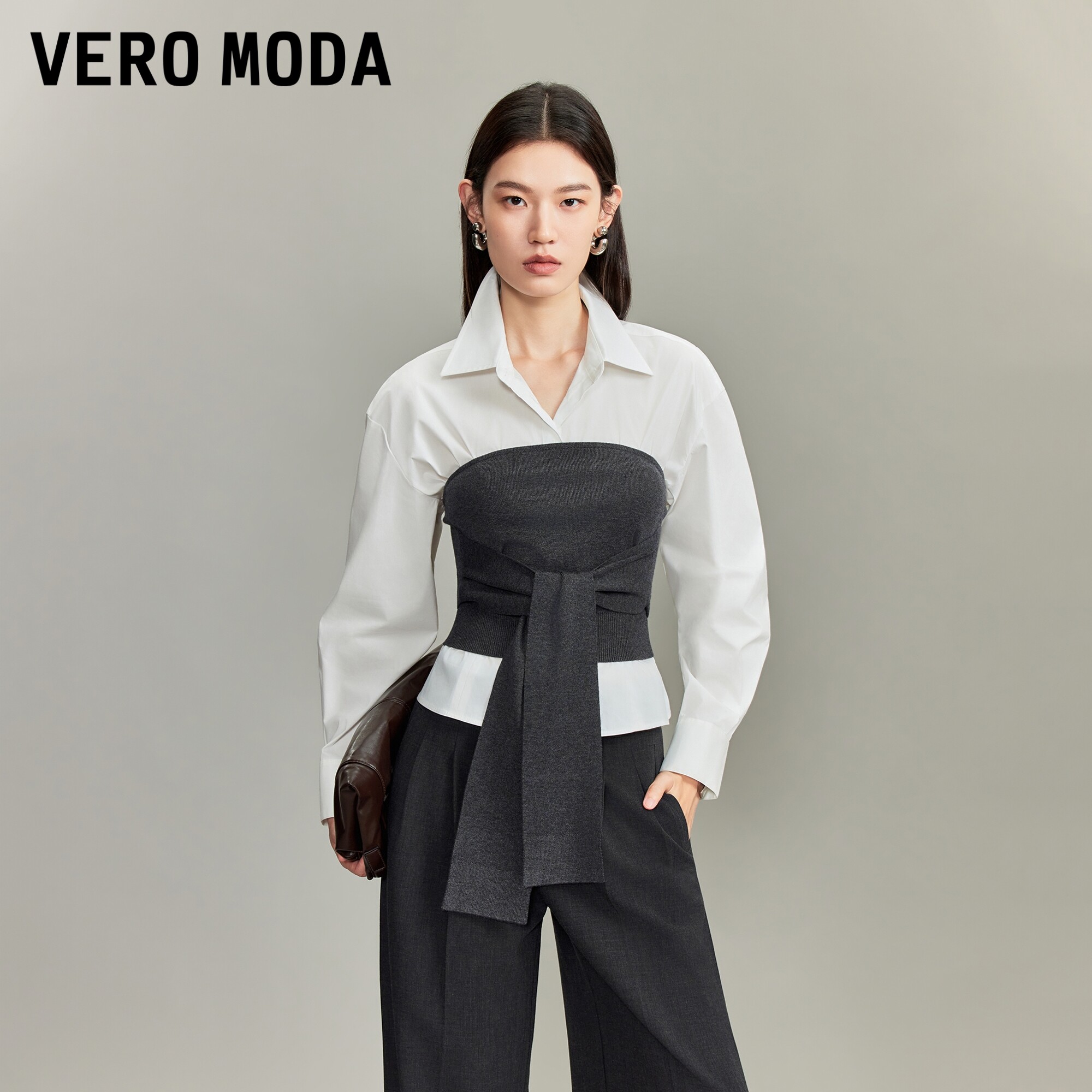 VeroModa衬衫抹胸收腰