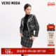 型翻领格纹短款 Vero Moda奥莱短外套女秋冬清仓航海风H版 上衣流行