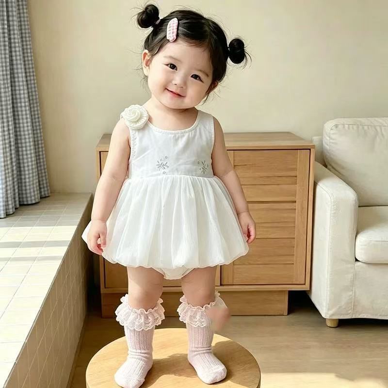 生日女宝网纱公主裙外出服图片