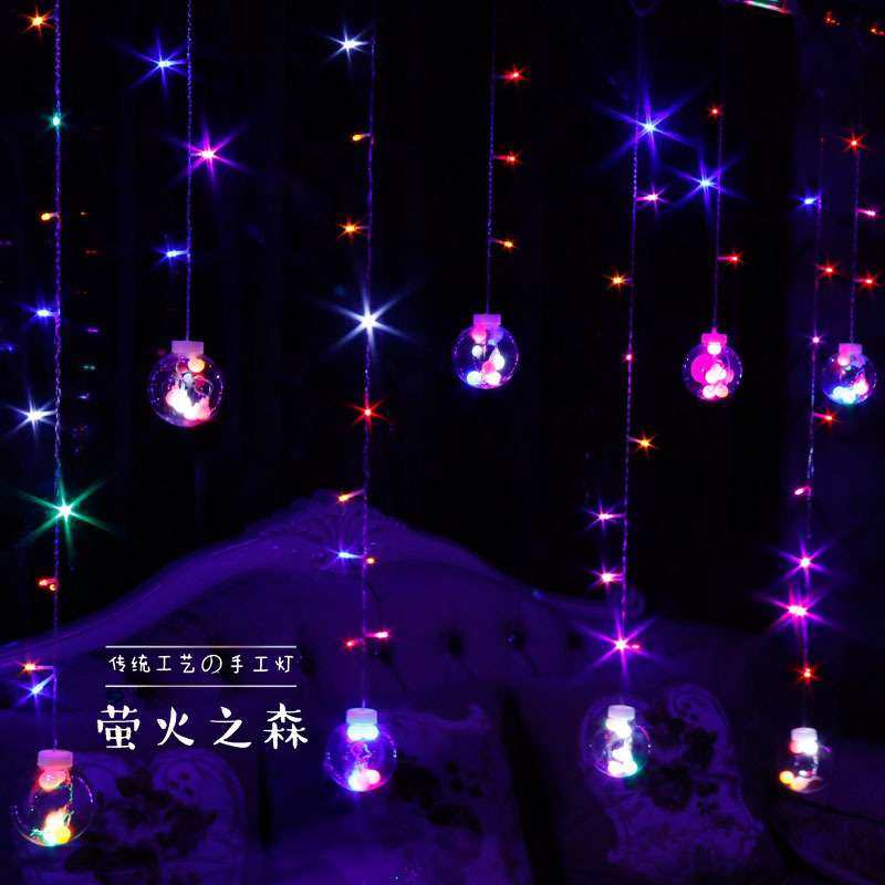 led彩灯心愿球灯串许愿灯窗帘灯婚房节日灯浪漫户外装饰礼品,鲜花速递/花卉仿真/绿植园艺,割草机/草坪机,淘宝优惠券,粉丝福利购,淘宝优惠卷