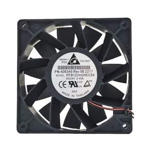 2.40A 全新原装 24V 12038 大风量器风扇 台达PFB1224UHEC8X