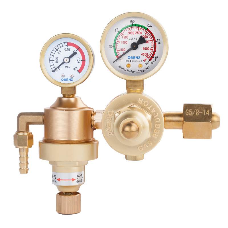 厂家压力表奥宾仕氩弧焊机配件之氩气表CTZ捐能减唐节减压阀