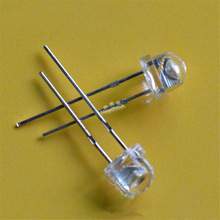 F5草帽白灯0.5W 5mm草帽白发白 超高亮灯珠 led发光二极管